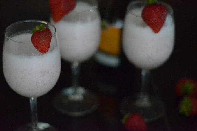 Greek Yogurt Strawberry Bellini