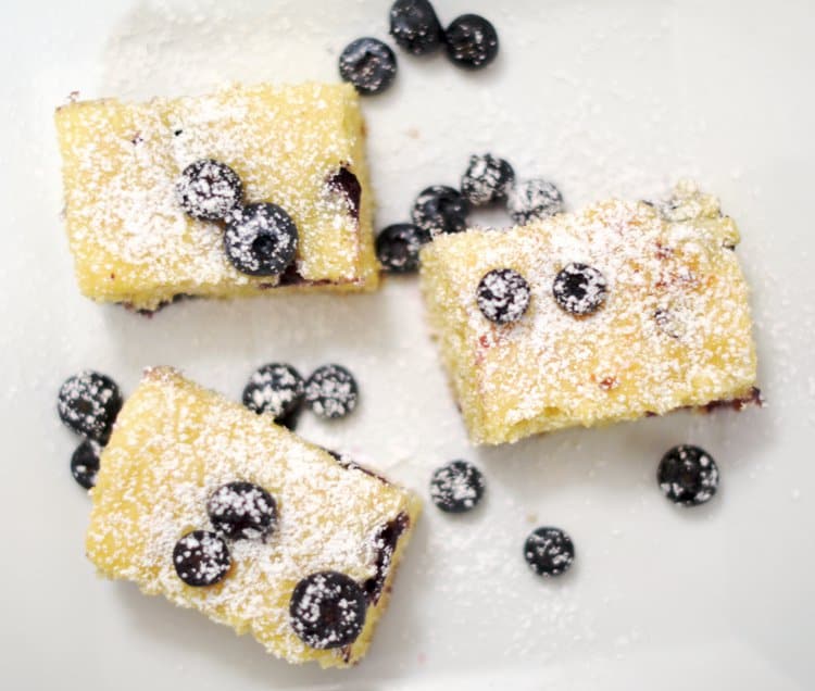 Blueberry Vanilla Pudding Blondies Platter Talk