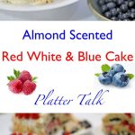 Almond Scented Red White & Blue Cake