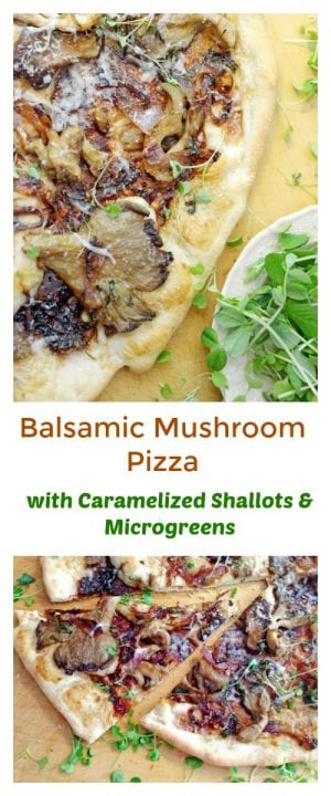 Balsamic Mushroom Pizza.