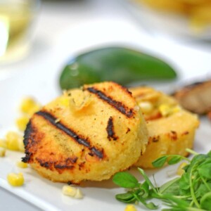 Plate of grilled grits