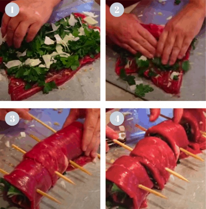 Flank Steak Pinwheels Recipe & Video 30 Minute Meal Platter Talk
