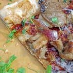 Balsamic Mushroom Pizza & Caramelized Shallots & Microgreens