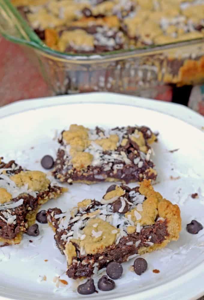 oatmeal bars on a plate