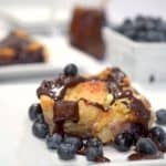 Chocolate Blueberry Bread Pudding