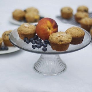 Blueberries and Peaches on Platter Talk