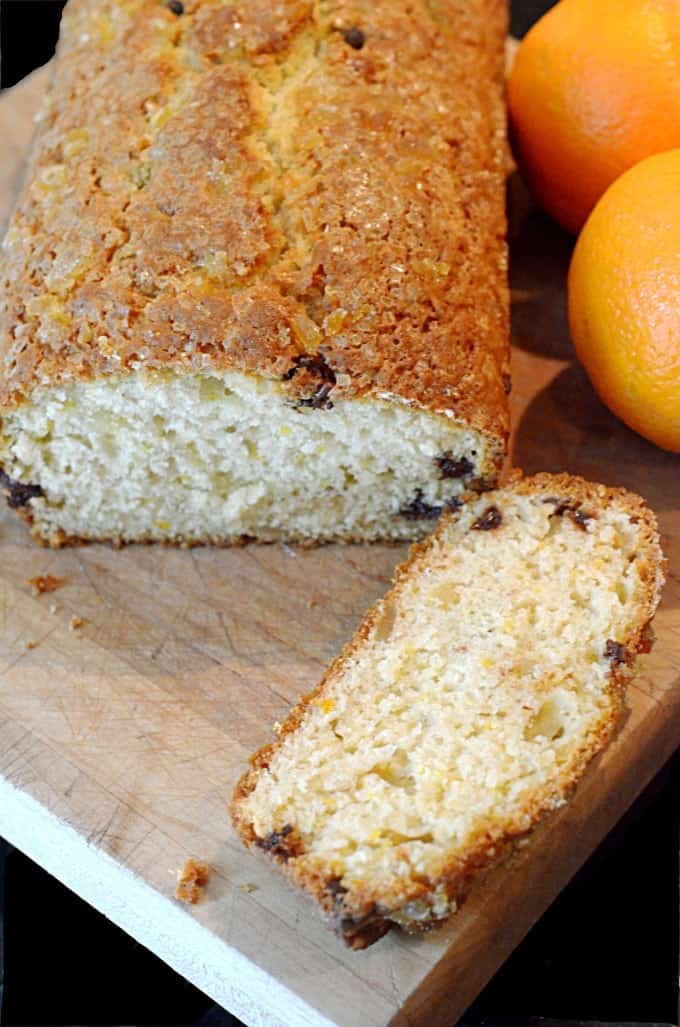 A close up of a piece of bread