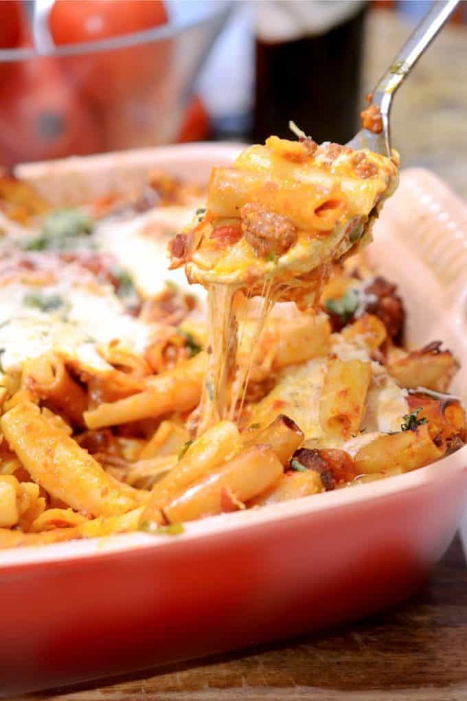 a noodle casserole