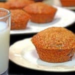 banana muffins on a plate