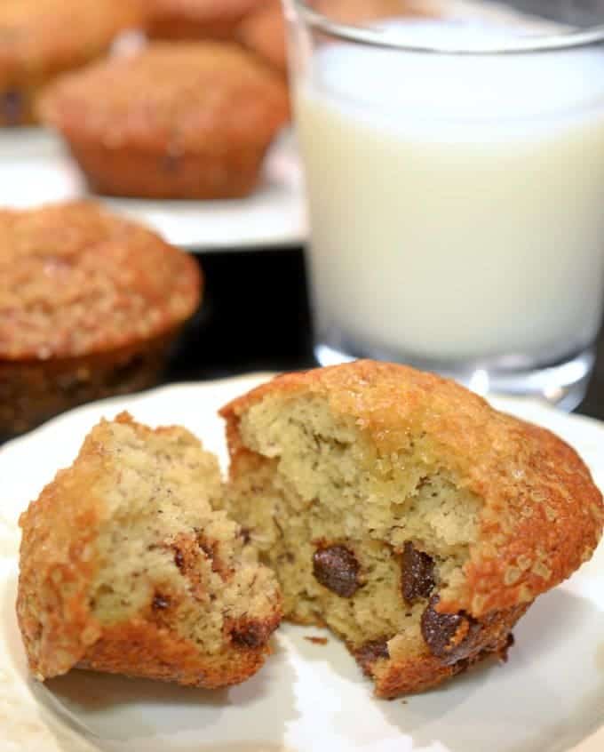 Banana Chocolate Chip Muffins from Platter Talk