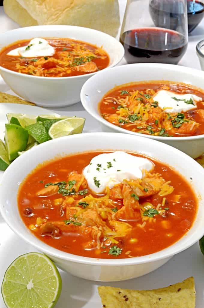 Slow Cooker Mexican Chicken Soup Platter Talk