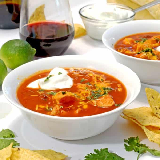 Slow Cooker Mexican Chicken Soup Platter Talk