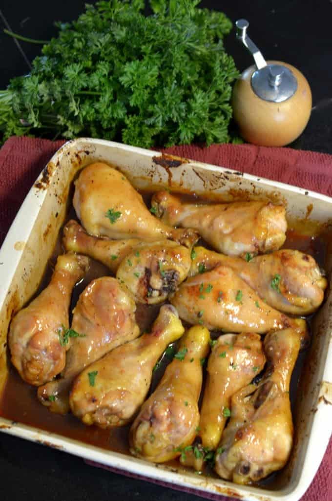 A plate of food with chicken