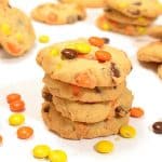 Reeses Pieces Peanut Butter Cookies Recipe from Platter Talk