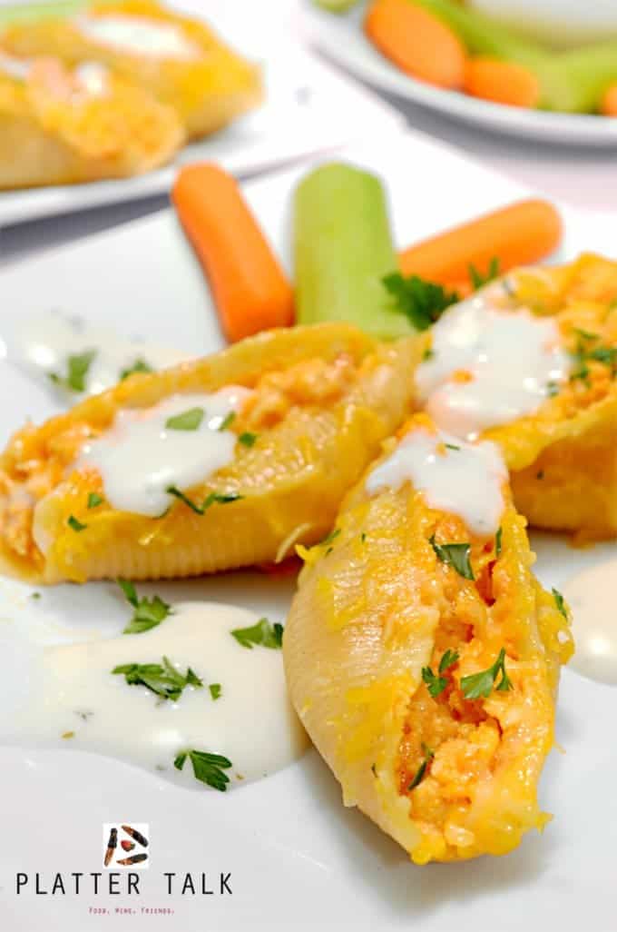 Buffalo Chicken Stuffed Shells Recipe From Platter Talk