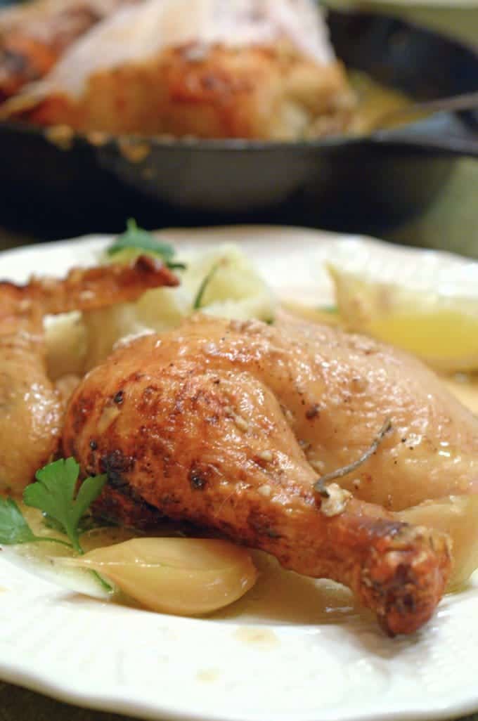 A close up of a plate of food, with Lemon chicken