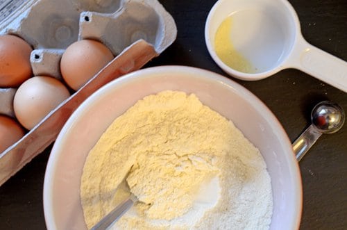 a bowl of semolina 