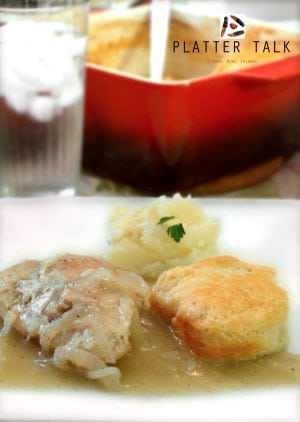 Mom's Easy Chicken and Bisucuits Recipe from Platter Talk