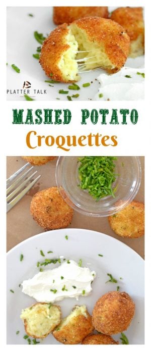 Mashed Potato Croquettes Recipe from Platter Talk - The 
