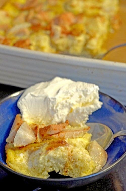 Cinnamon Apple Pear Bread Pudding Recipe by Platter Talk