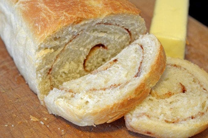 A close up of a piece of bread