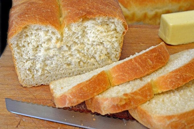 a loaf of bread with slices cut off