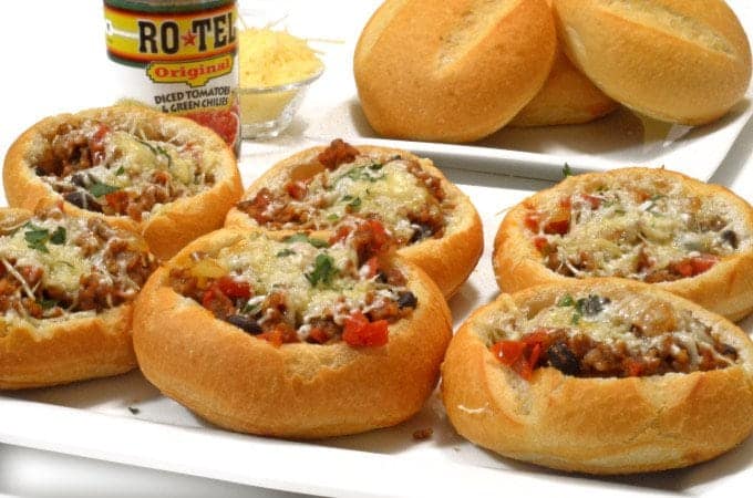 parmesan sausage bread bowls.