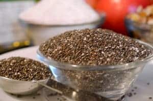 a bowl of chia seeds