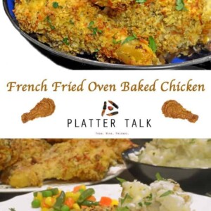 French Fried Onion Ring Baked Chicken Recipe from Platter Talk