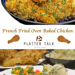 French Fried Onion Ring Baked Chicken Recipe from Platter Talk