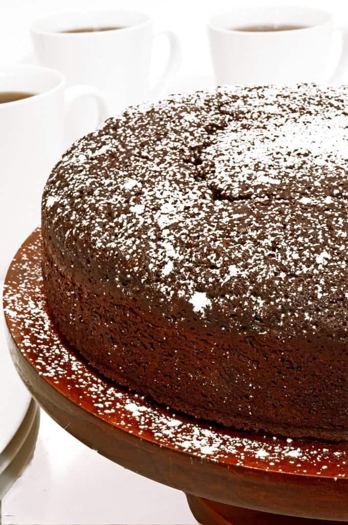 A chocolate cake