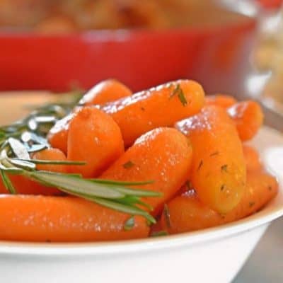 Roasted Rosemary Buttered Carrots