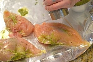 Pesto Stuffed Chicken Breast & Lemon Basil Sauce from Platter Talk