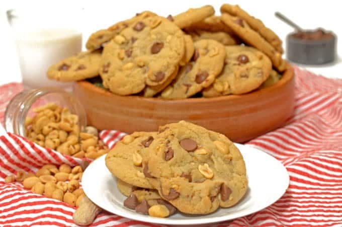 A plate of cookies