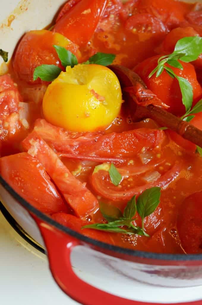 Slow Cooked Tomato Sauce Recipe from Platter Talk