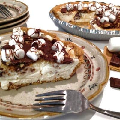 Easy No Bake S’more Cheesecake Pie