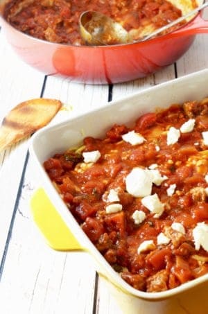 Spaghetti Pie Casserole with Homemade Spaghetti Sauce Recipe from Platter Talk