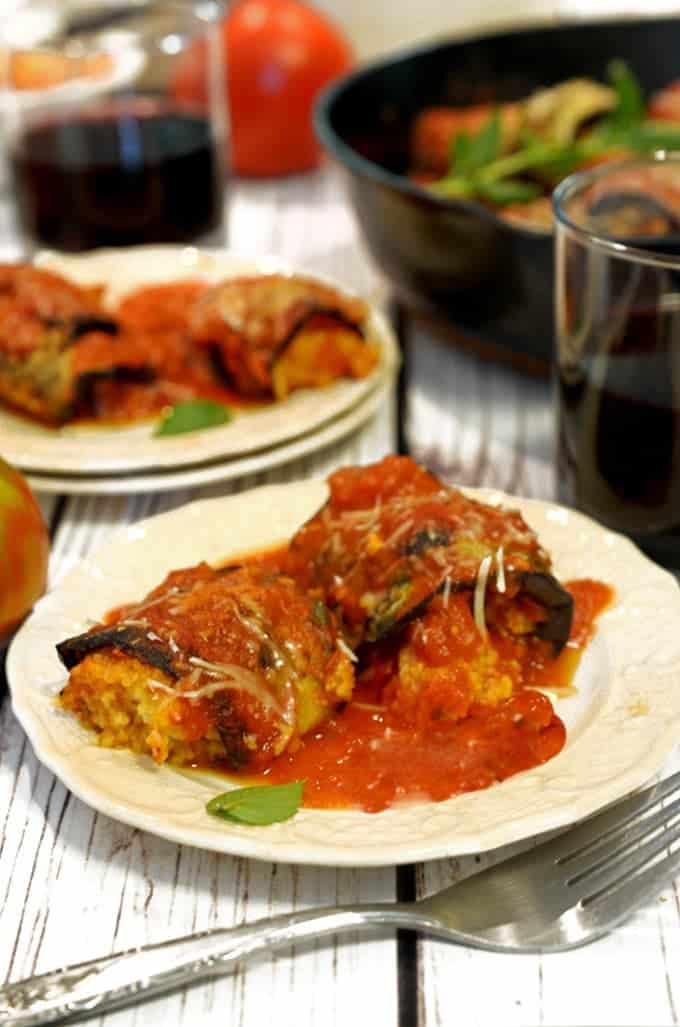 Grilled Eggplant Involtini Recipe from Platter Talk