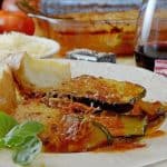 Baked Zucchini Parmesan with Homemade Tomato Sauce Recipe from Platter Talk