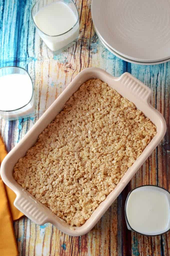 Pan of dessert bars