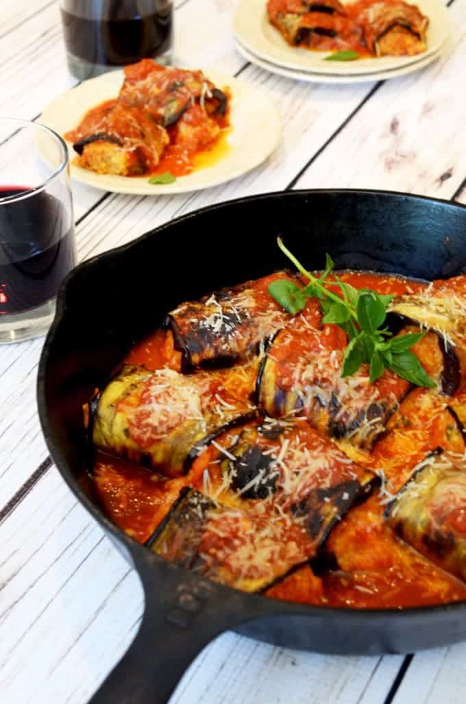 Grilled Eggplant Involtini Recipe from Platter Talk