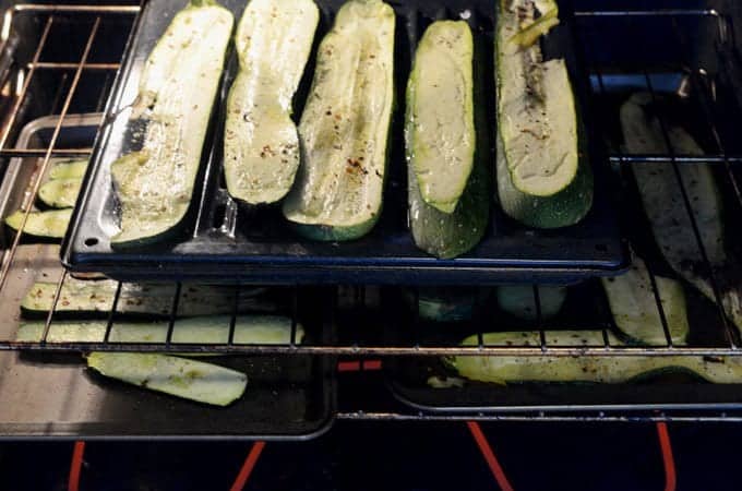 Baked Zucchini Parmesan with Homemade Tomato Sauce Recipe from Platter Talk