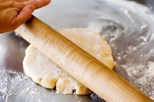 Rolling out a pastry dough