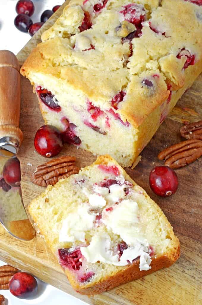 Cranberry Bread - Easy Holiday Quick Bread from Platter Talk