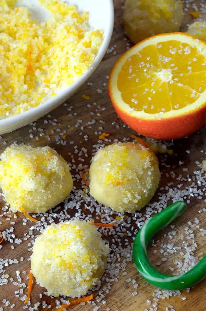 Orange Snowball Cookies Recipe from Platter Talk.