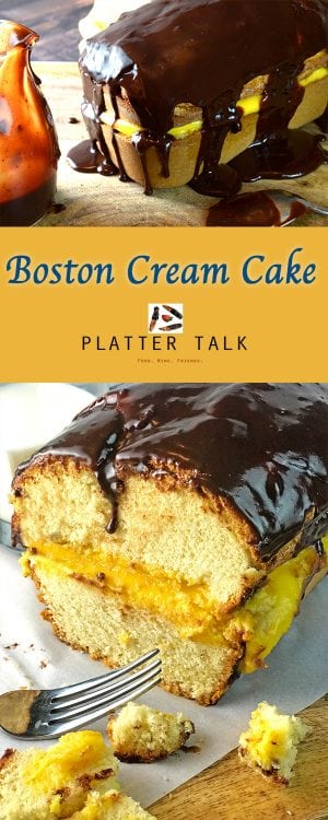 Boston Cream Cake - Platter Talk