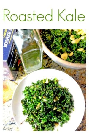 Learn how to prepare kale in just 20 minutes with this flavorful and delicious roasted kale. See Platter Talk for more kale recipes.