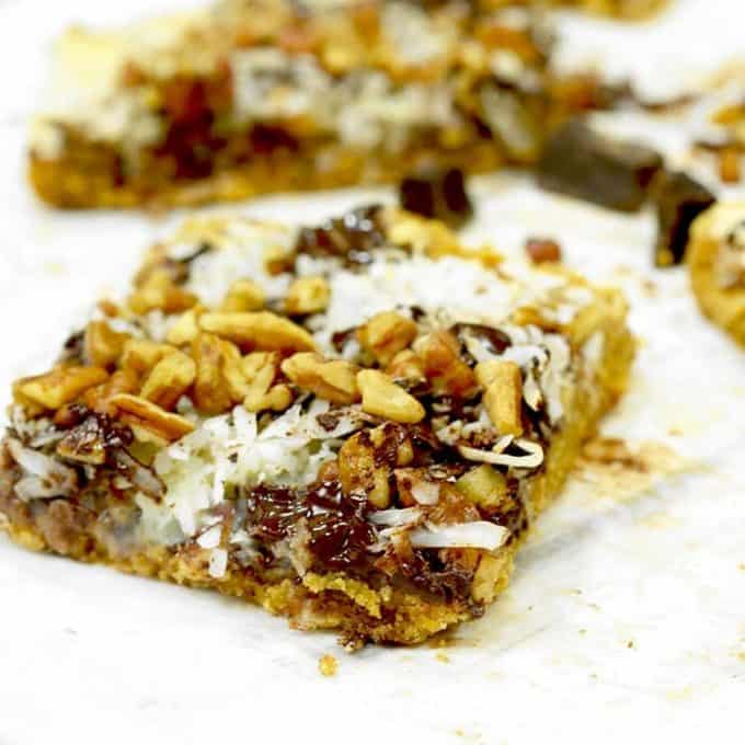 A coconut dessert bar