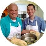 Two men in a kitchen