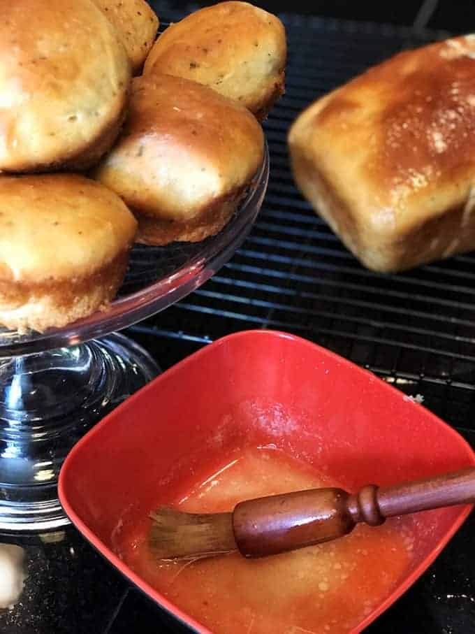 Serving of Herb Bread Recipe from Platter Talk